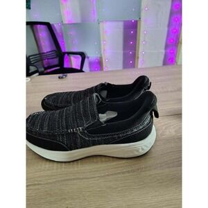 WNA Men's Black Grey Knit Slip On Loafer Walking Casual Shoes Size 10.5